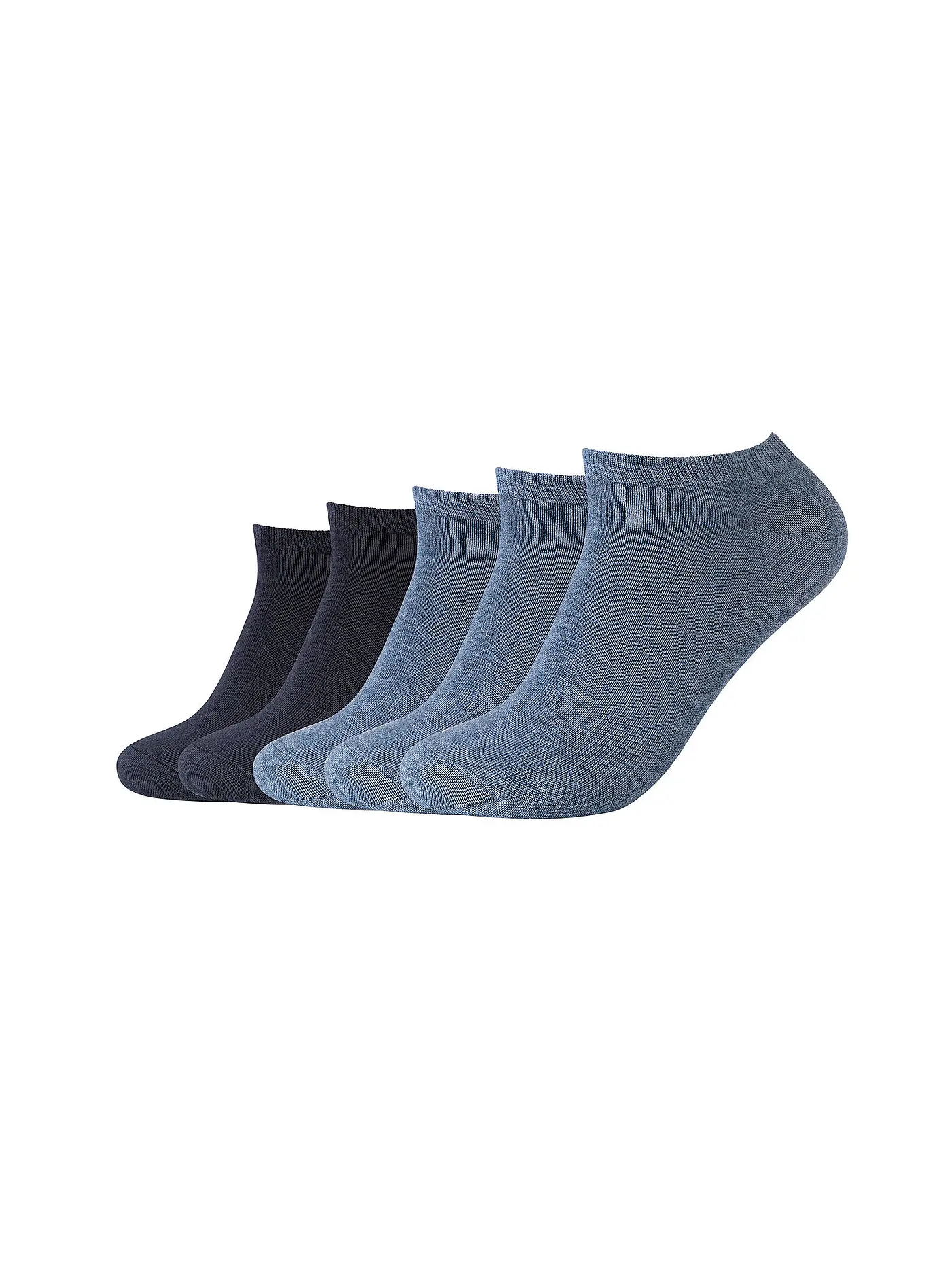 CAMANO | Sneaker Socken 5er Pkg white | dunkelblau